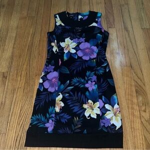 Vintage Tropical Hibiscus Hawaiian casual dress